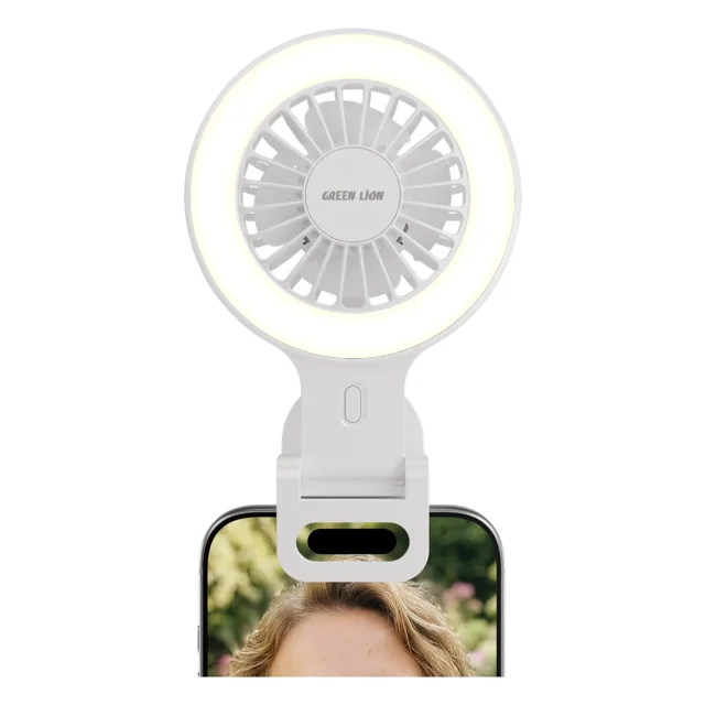 پنکه شارژی گیره‌دار ایر گلو گرین لاین Green Lion Air Glow Clip-On Rechargeable Fan