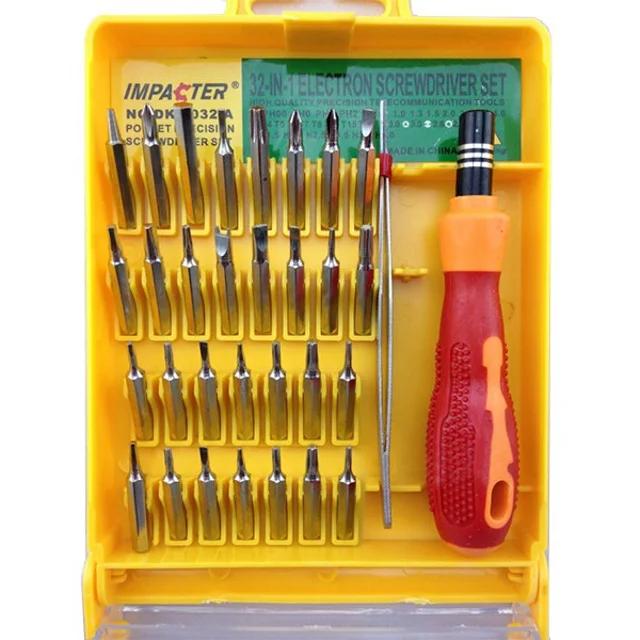 مجموعه 32 عددی سری پیچ گوشتی موبایلی ایمپکتور مدل ME 6032-A 102044607